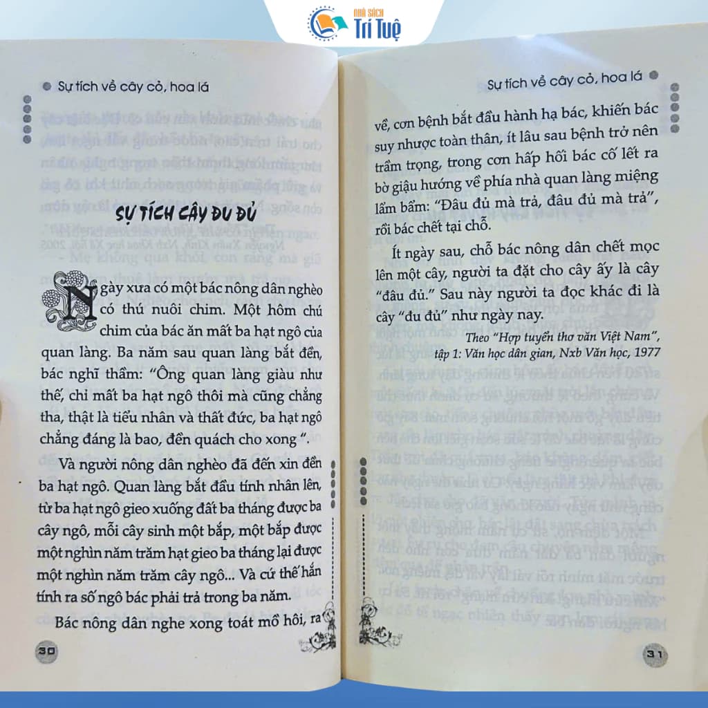 Sự tích về cây cỏ hoa lá