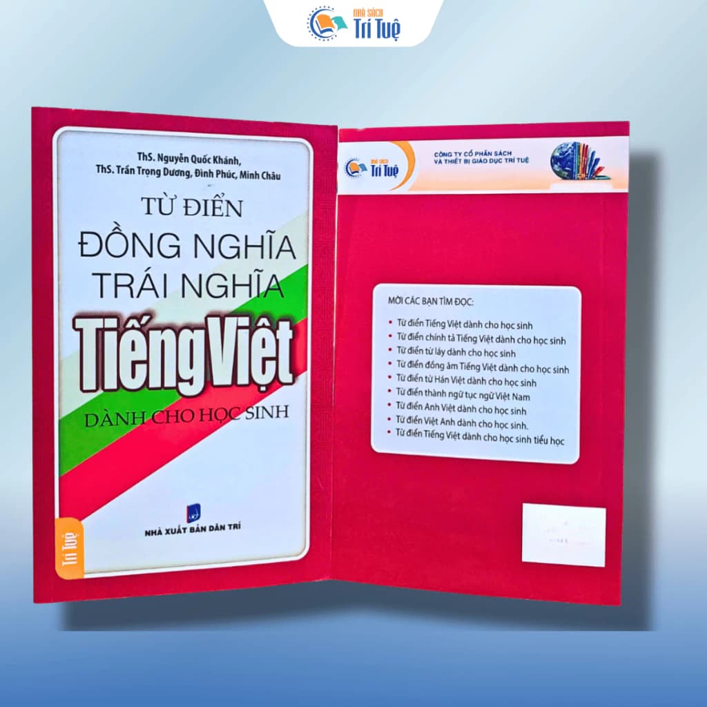 Từ điển đồng nghĩa trái nghĩa tiếng Việt dành cho học sinh
