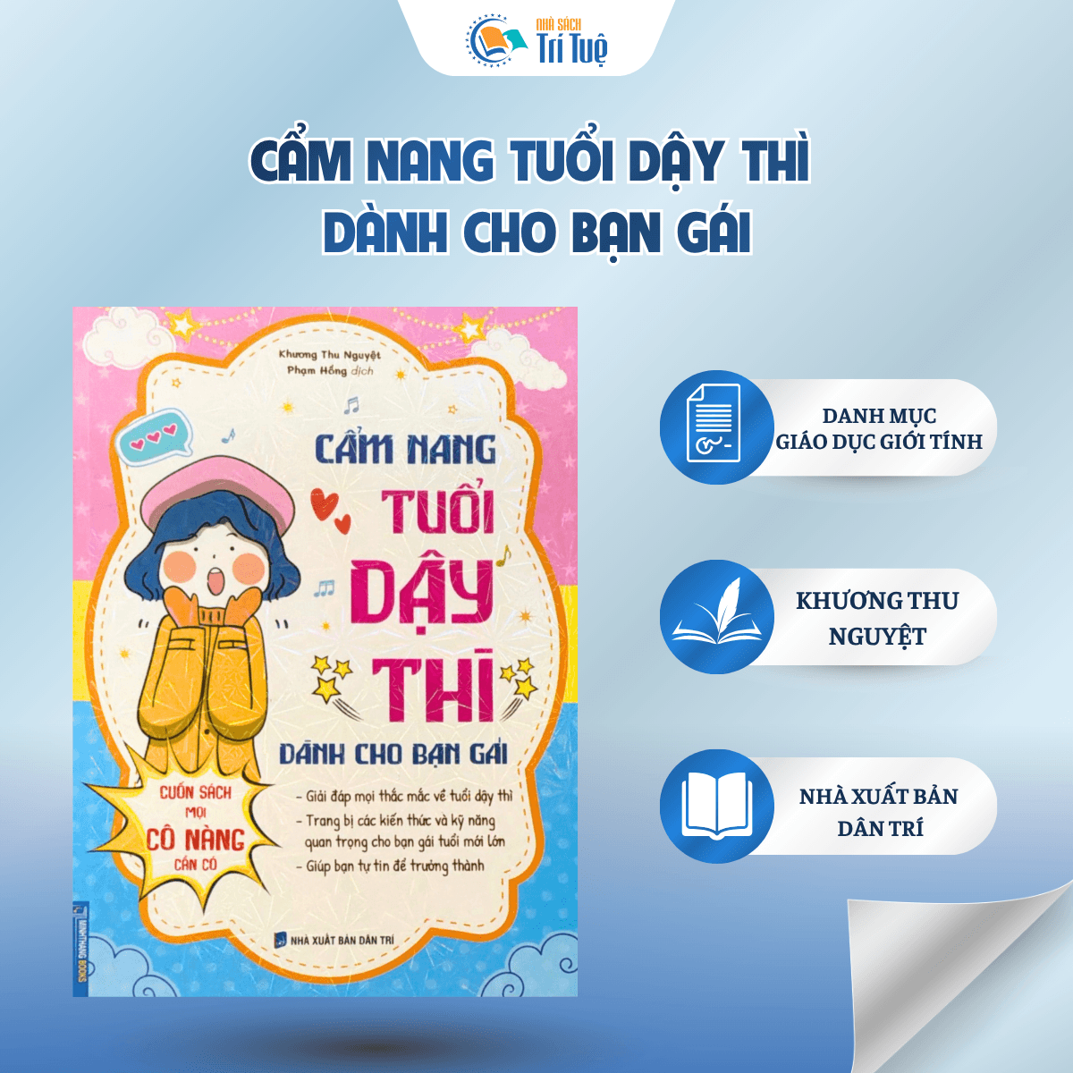 Sách: Cẩm Nang Tuổi Dậy Thì Dành Cho Bạn Gái - NXB Dân Trí