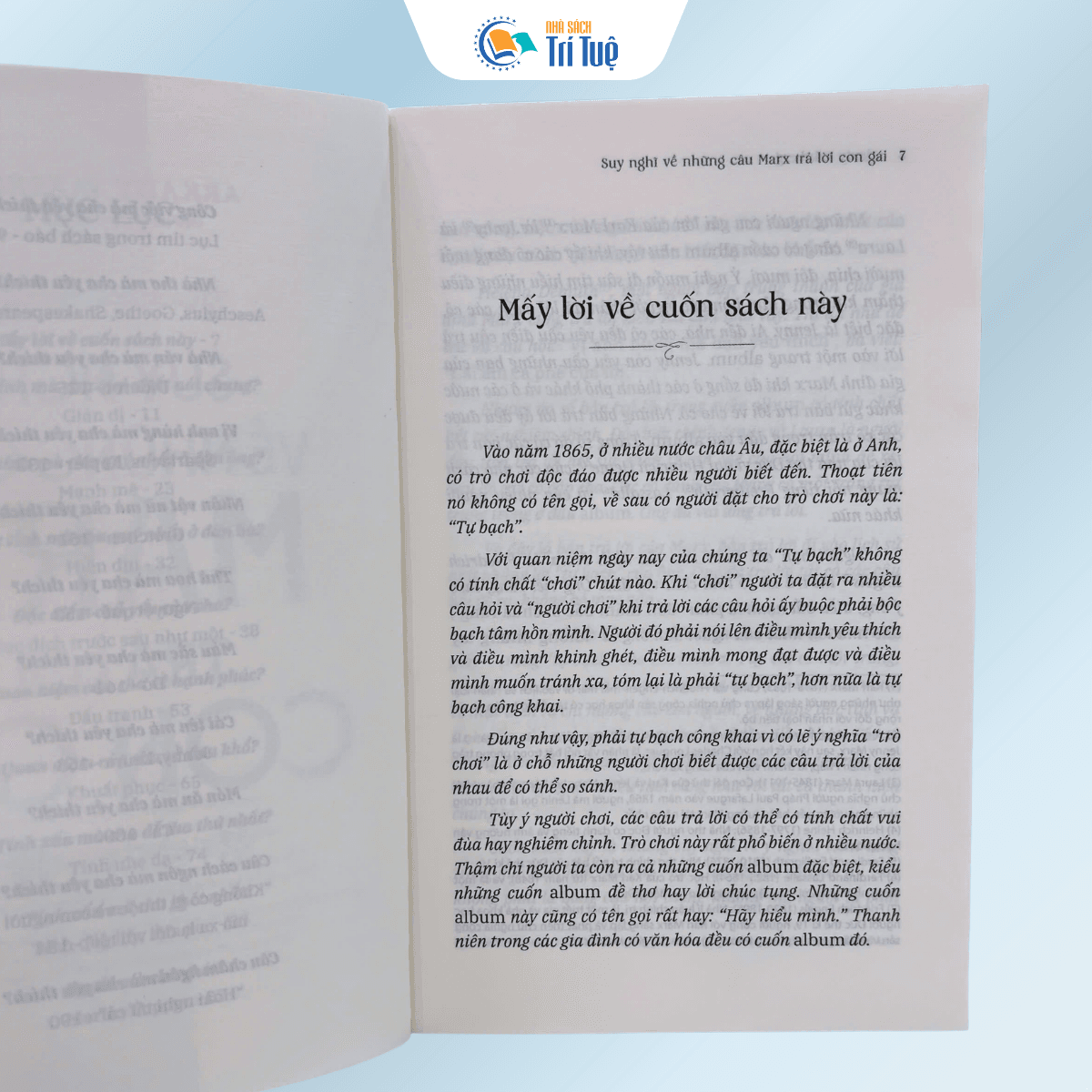 Suy Nghĩ Về Những Câu Marx Trả Lời Con Gái - Tủ Sách Thanh Niên