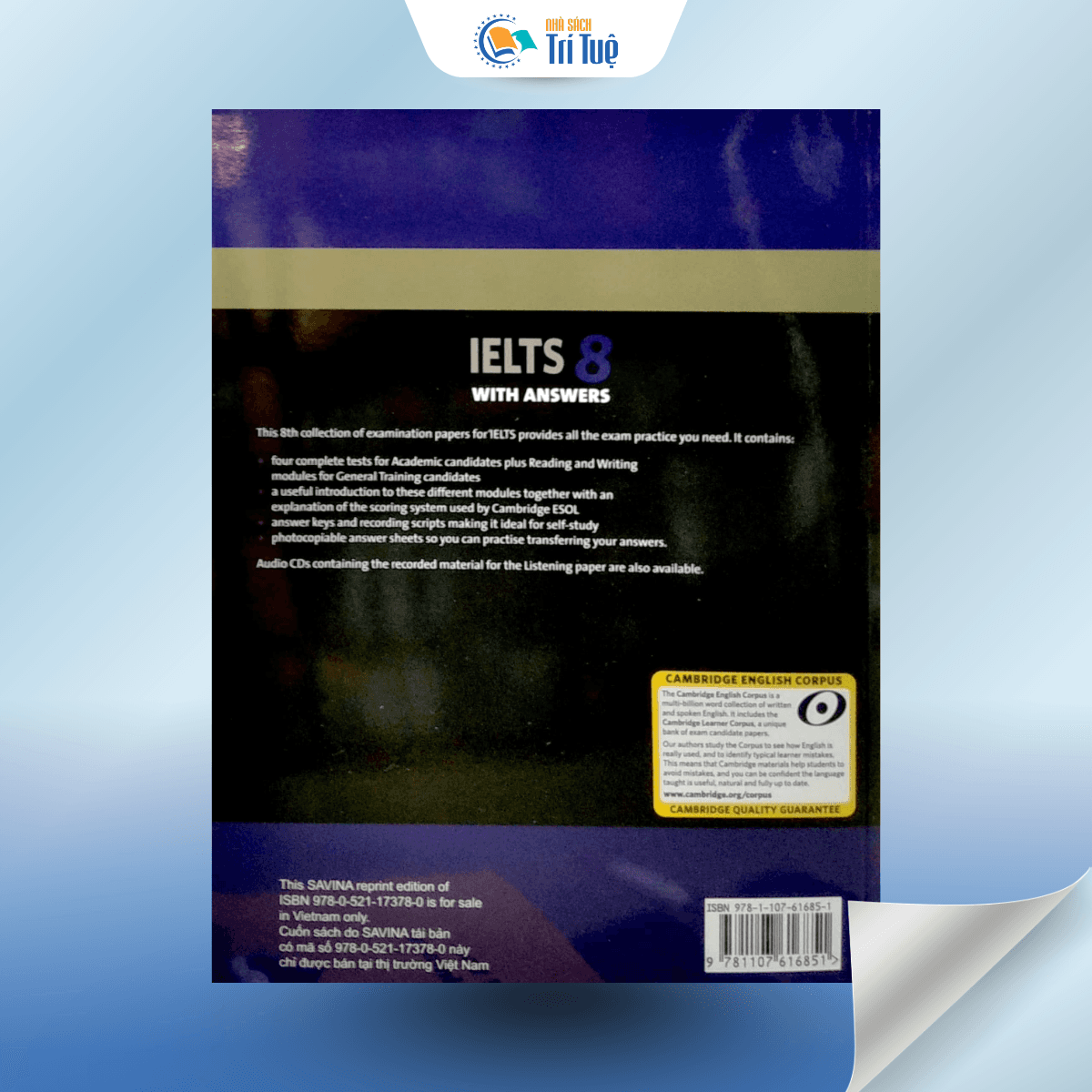 SÁCH: CAMBRIDGE IELTS 8 WITH ANSWERS
