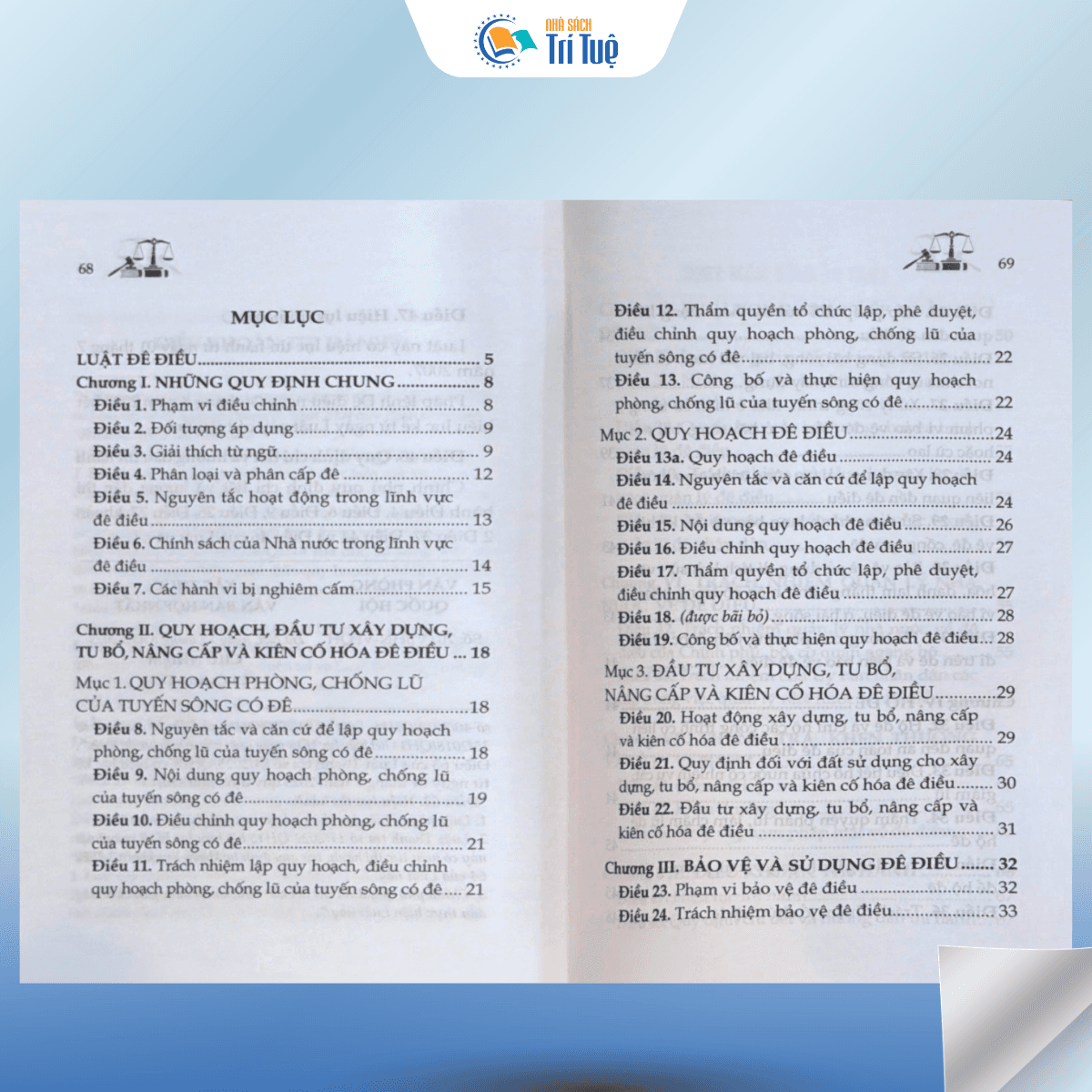 Sách: Luật Đê Điều - Năm 2006 (Sửa Đổi, Bổ Sung Năm 2023, 2024,2025)