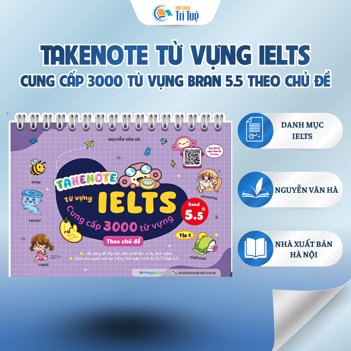 SÁCH: TAKENOTE TỪ VỰNG IELTS CUNG CẤP 3000 TỪ VỰNG BAND 5.5 THEO CHỦ ĐỀ