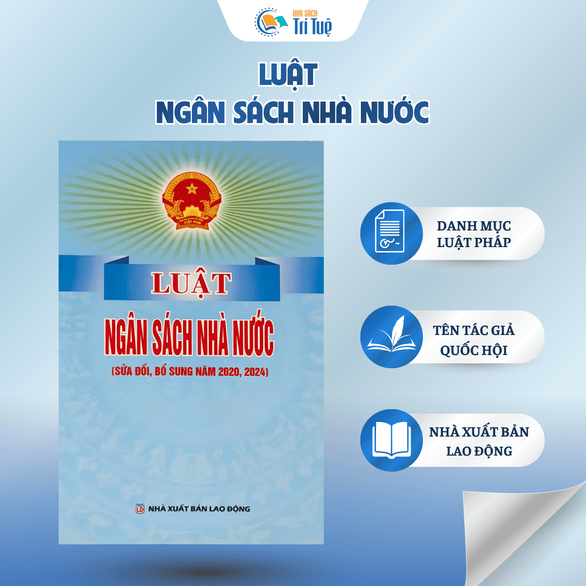 Sách: Luật Ngân Sách Nhà Nước (Sửa Đổi, Bổ Sung Năm 2020, 2024)