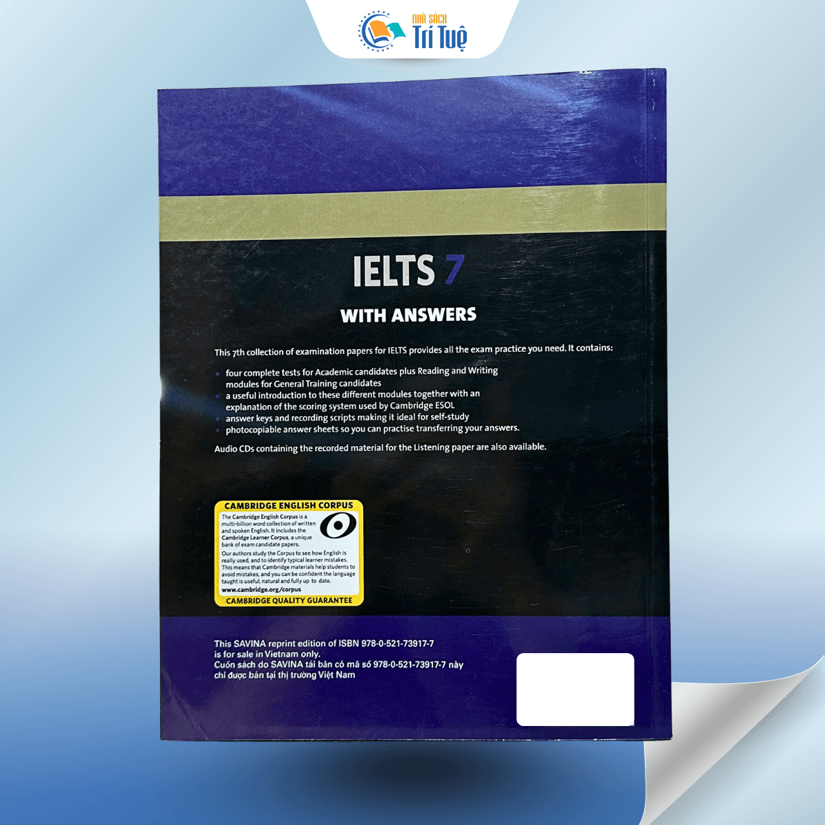 SÁCH: CAMBRIDGE IELTS 7 WITH ANSWERS