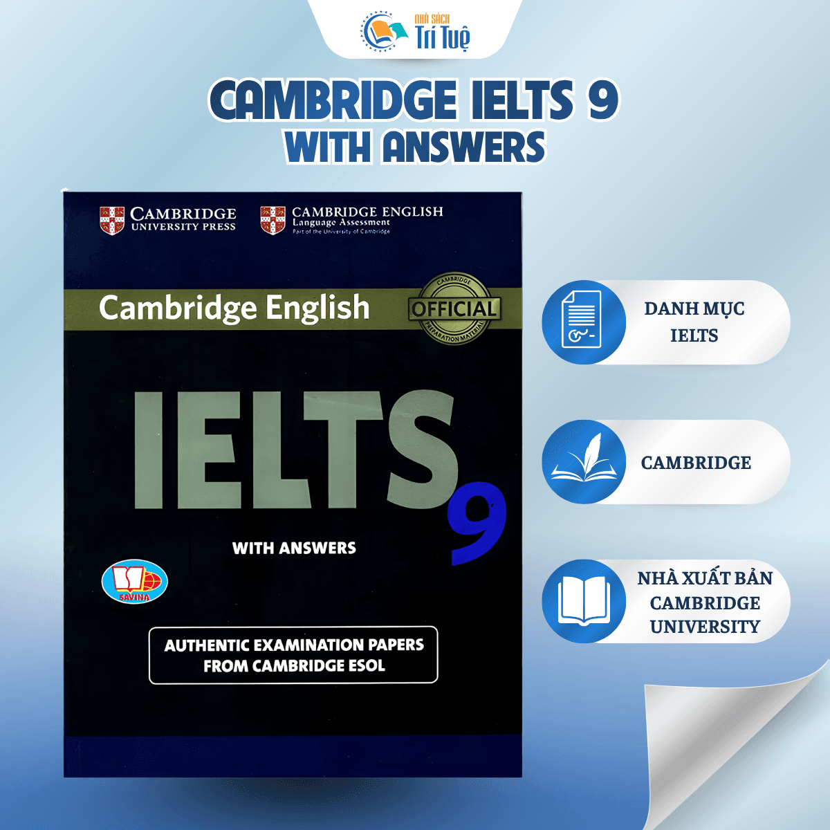 SÁCH: CAMBRIDGE IELTS 9 WITH ANSWER