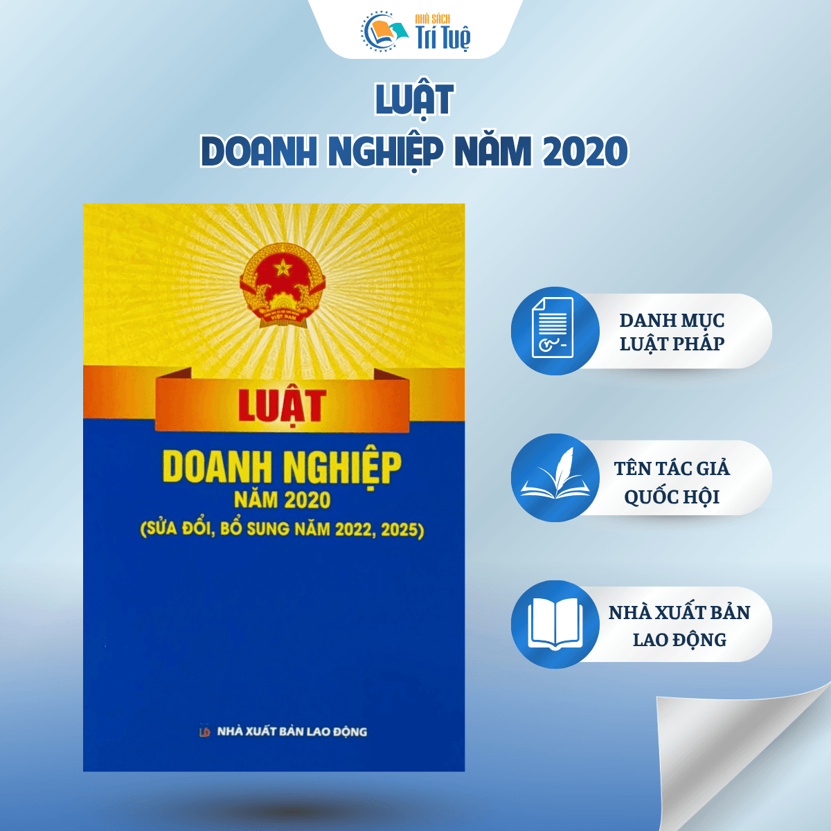 Sách: Luật Doanh Nghiệp Năm 2020 (Sửa Đổi, Bổ Sung Năm 2022, 2025)