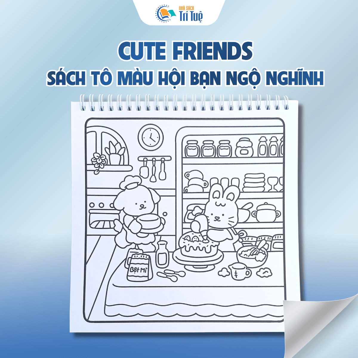 Cute friends Sách tô màu hội bạn ngộ nghĩnh
