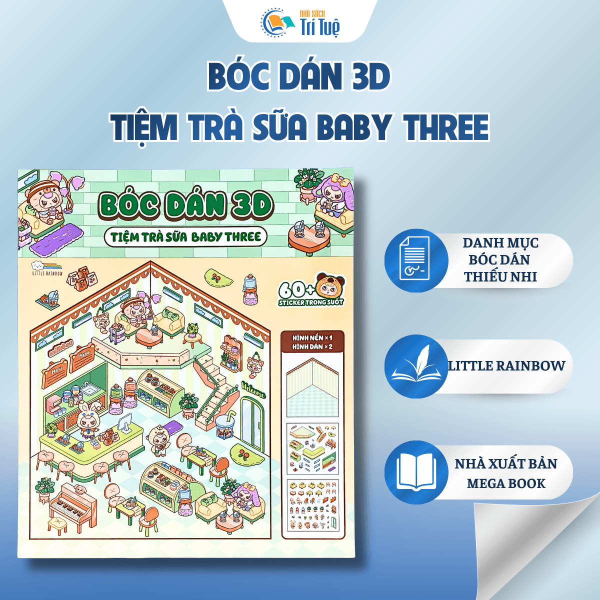 Bóc Dán 3D - Tiệm Trà Sữa Baby Three