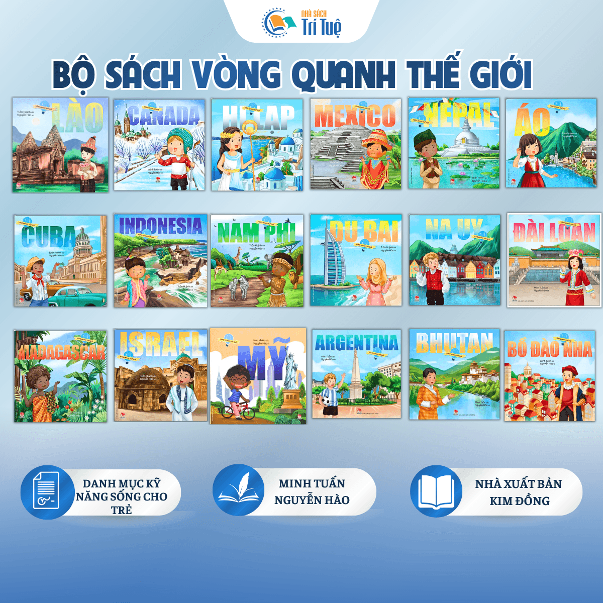 Combo Sách vòng quanh thế giới (18 cuốn )