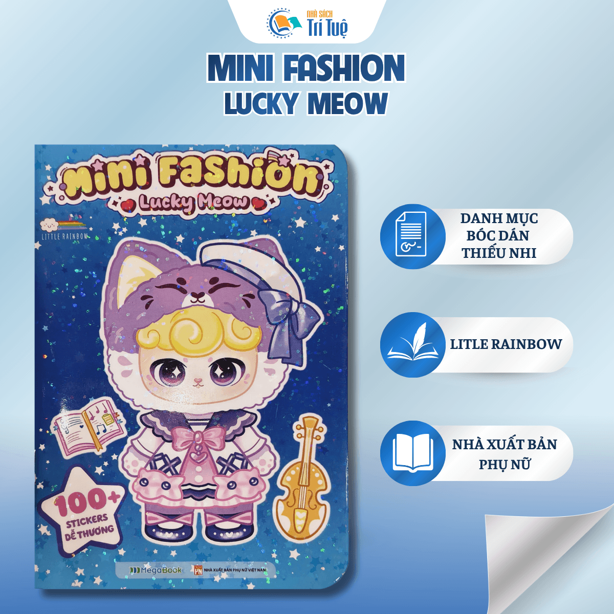 Mini fashion - Lucky Meow - 100+ stickers dễ thương