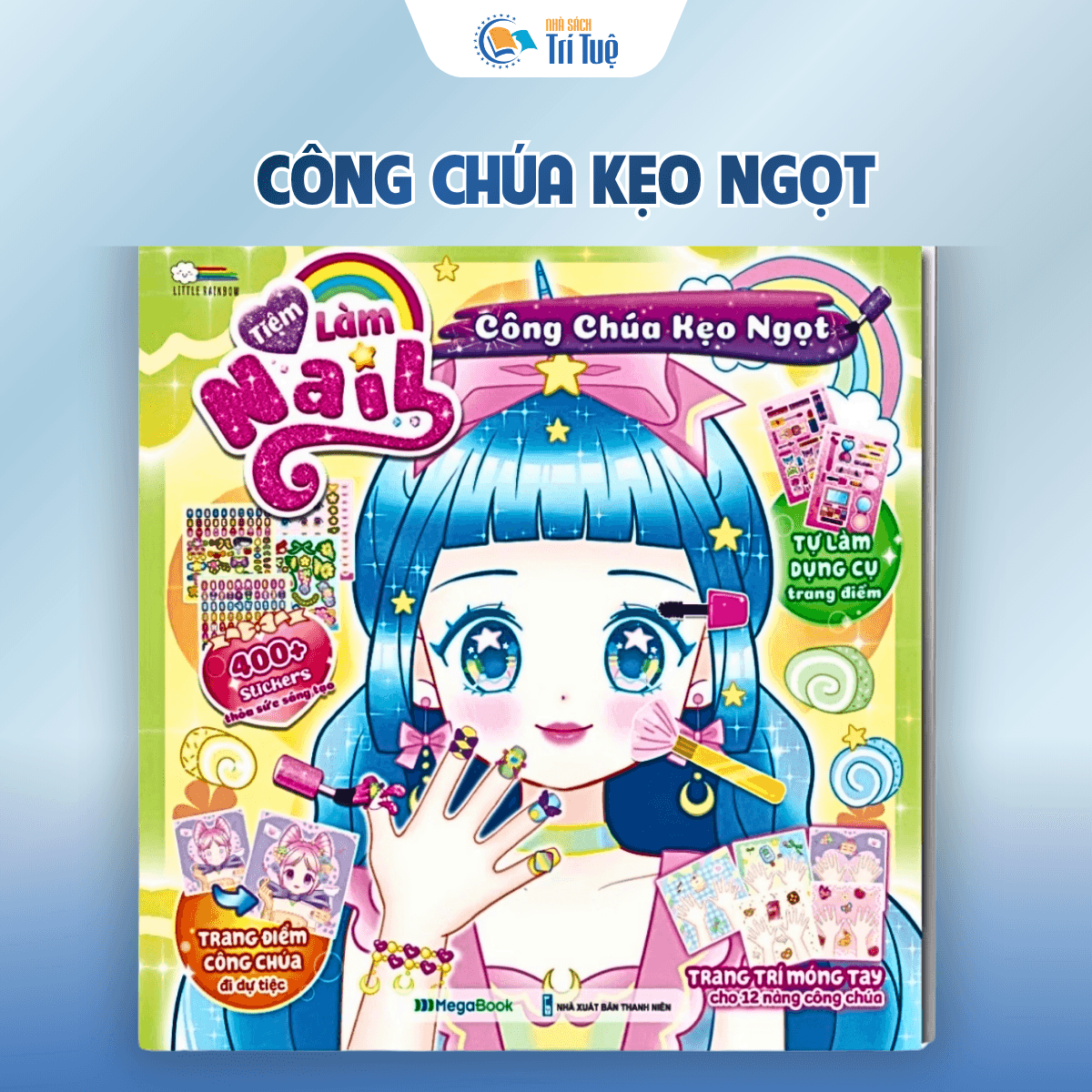 Bộ Dán sticker tiệm làm nails( 4 cuốn )
