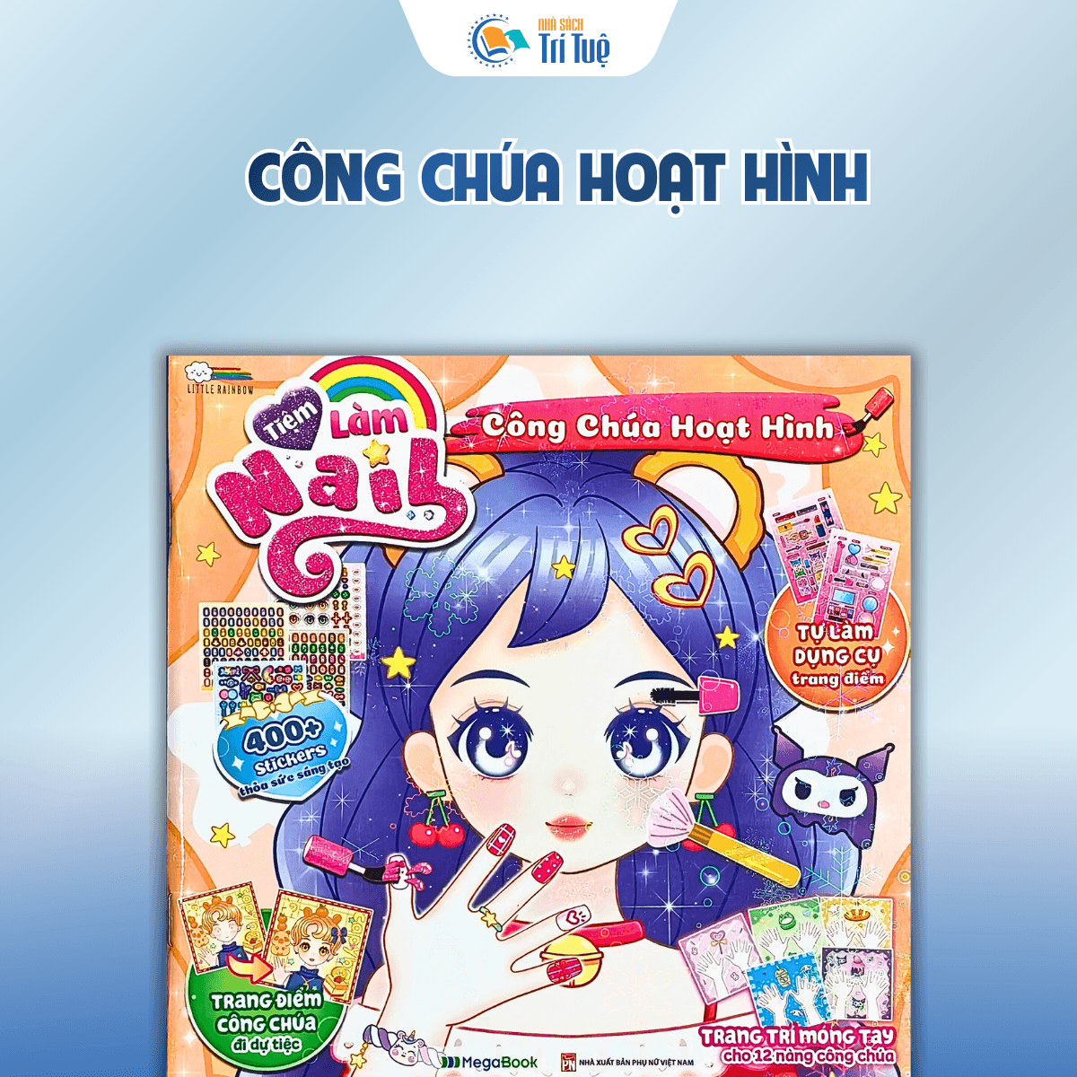 Bộ Dán sticker tiệm làm nails( 4 cuốn )