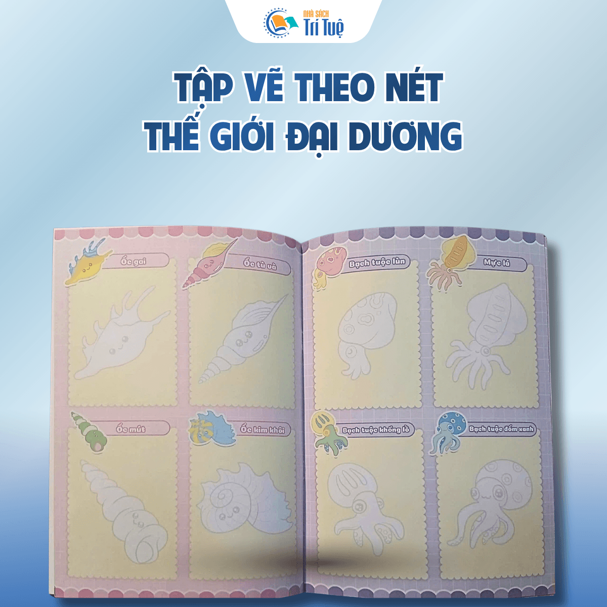 Tập vẽ theo nét - thế giới đại dương