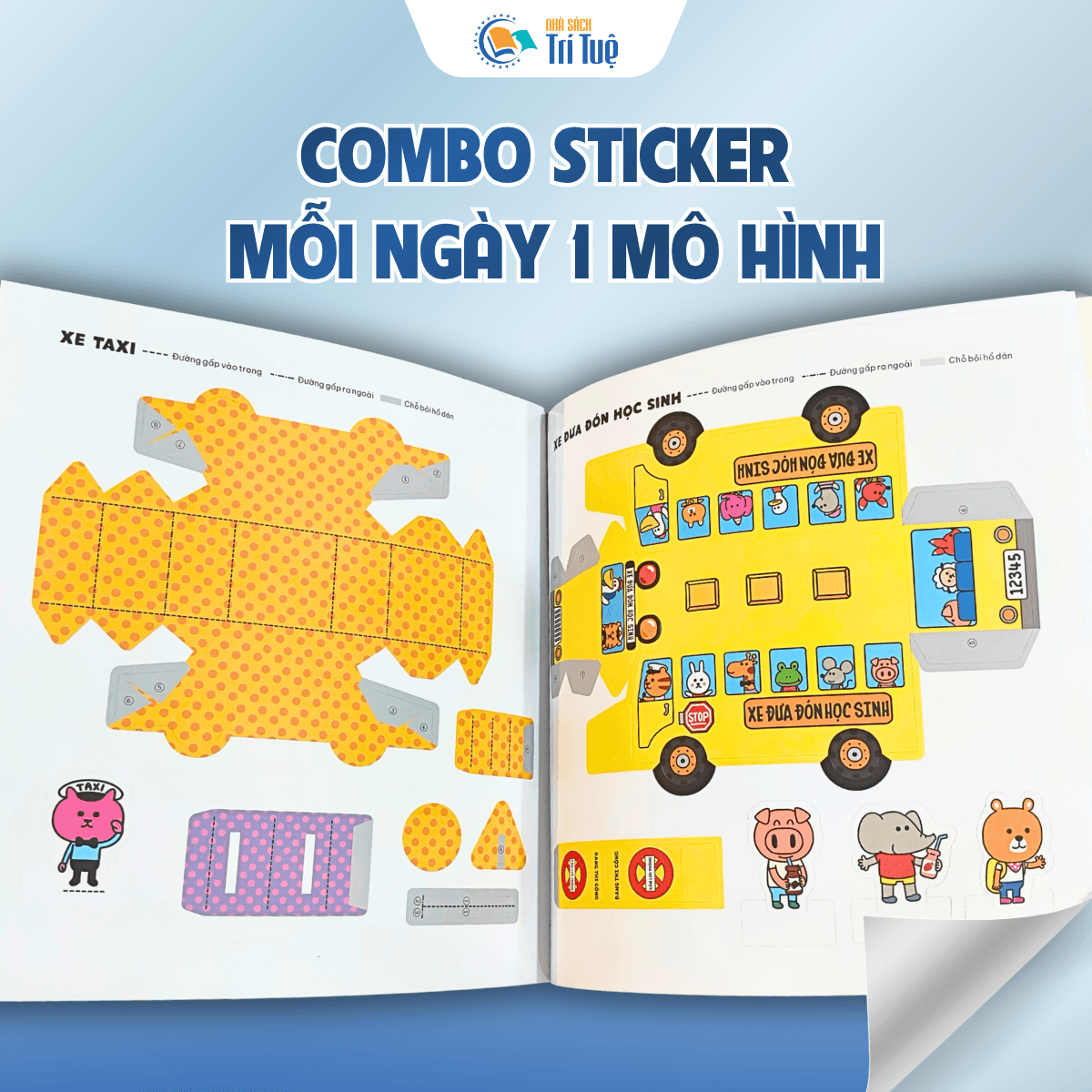 Combo Sticker mỗi ngày một mô hình ( 3 cuốn)