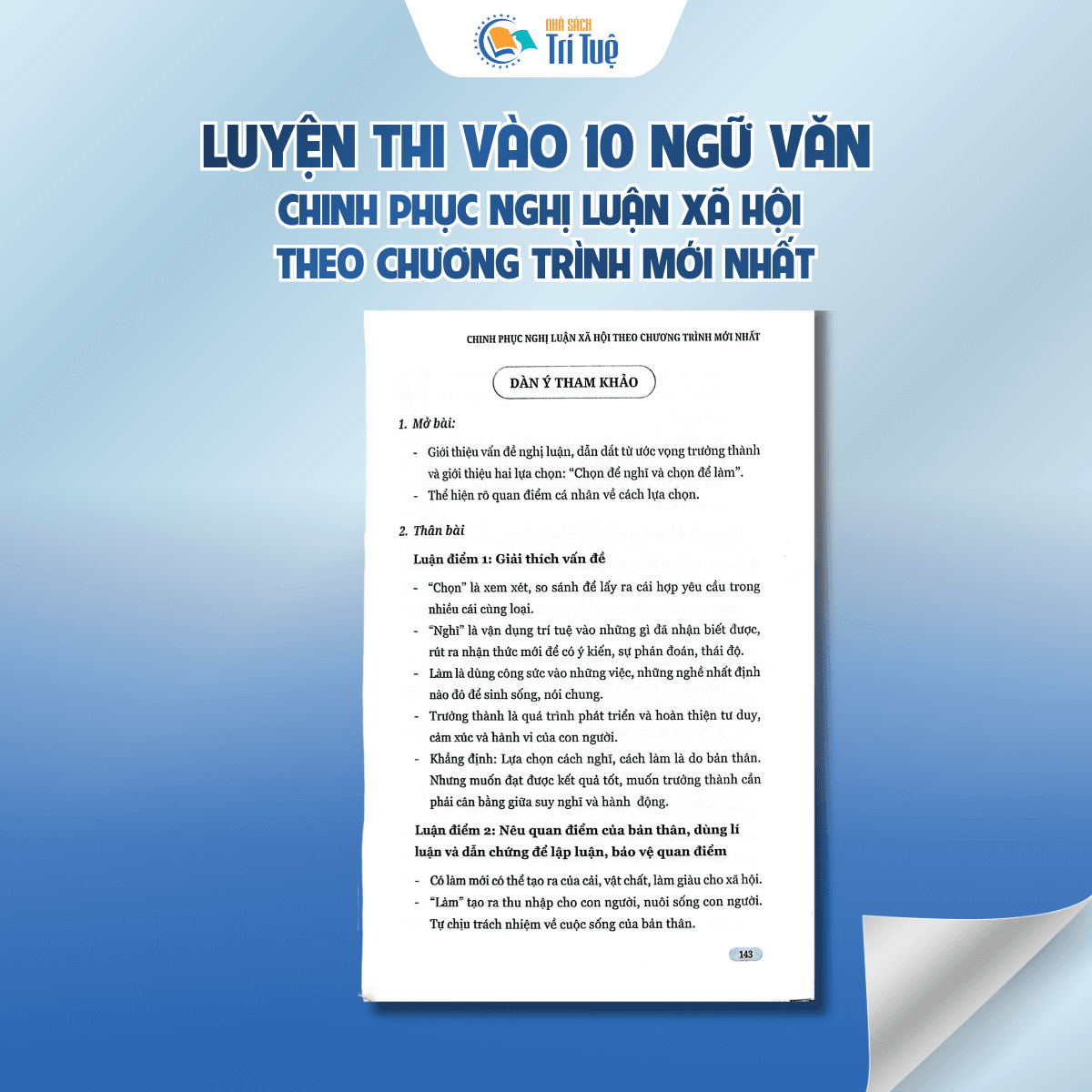 Luyện thi vào 10 Ngữ Văn - Chinh phục nghị luận xã hội theo chương trình mới nhất