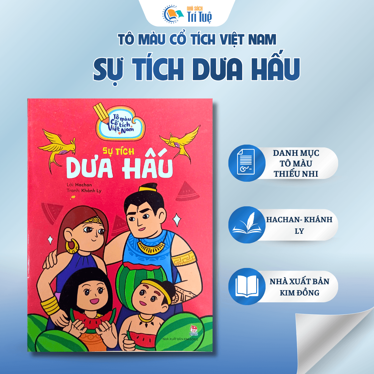 Tô màu cổ tích việt nam - sự tích dưa hấu