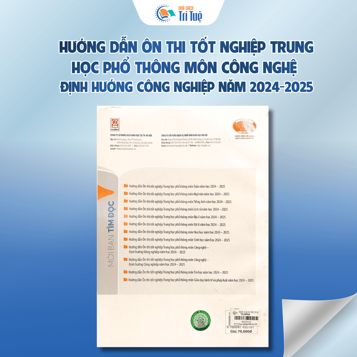 Hướng dẫn ôn thi tốt nghiệp THPT môn Công nghiệp - định hướng công nghiệp (2024-2025)