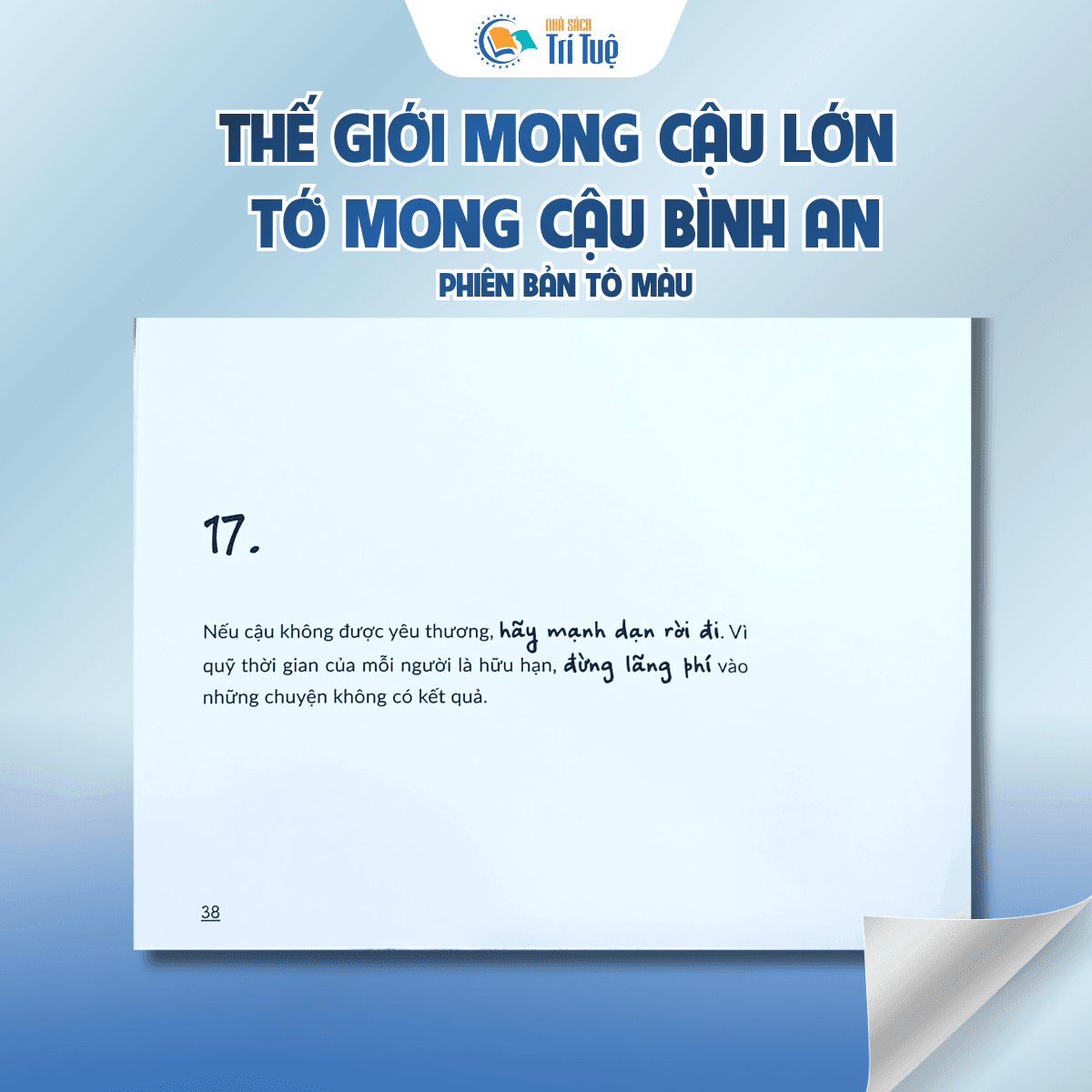 Thế giới mong cậu lớn, tớ mong cậu bình an