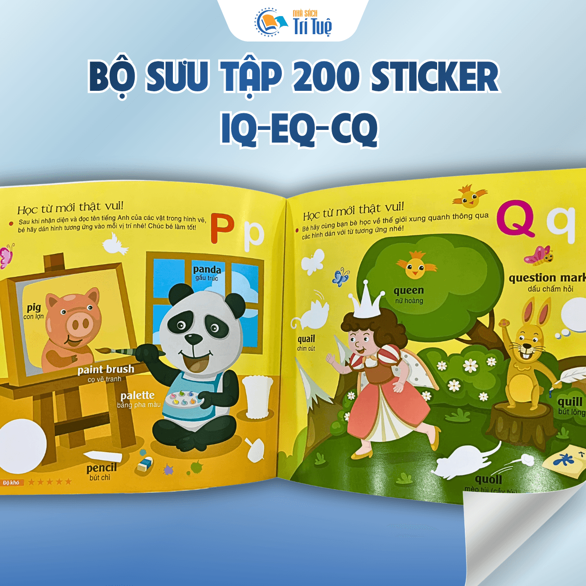 Bộ Sưu tập 200 sticker IQ-EQ-CQ( 6 cuốn )
