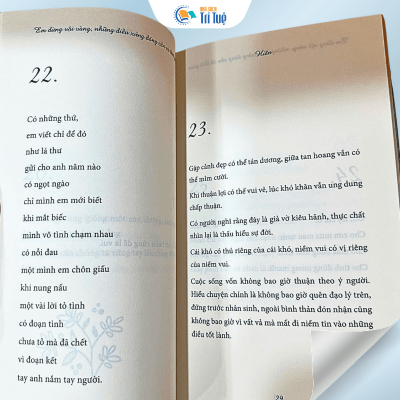 Em Đừng Vội Vàng, Những Điều Xứng Đáng Cần Có Thời gGian
