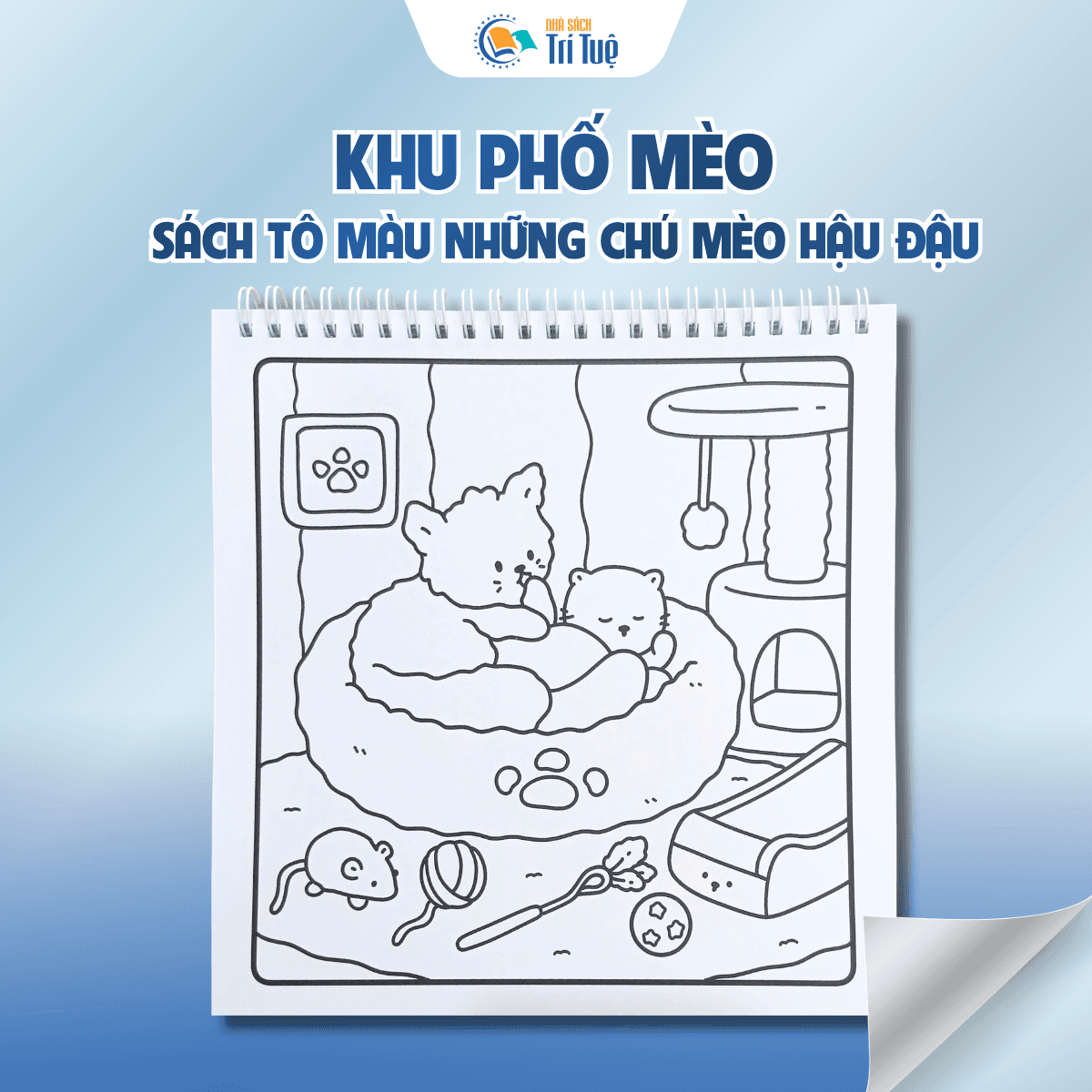 Khu phố mèo Sách tô màu những chú mèo hậu đậu
