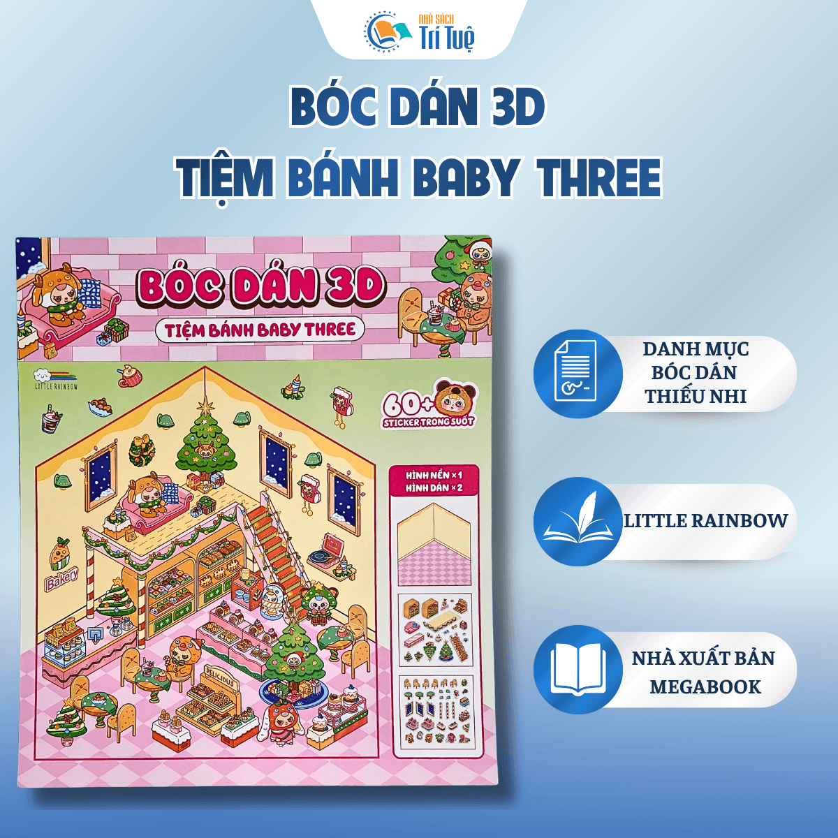 Bóc dán 3D - Tiệm bánh baby three
