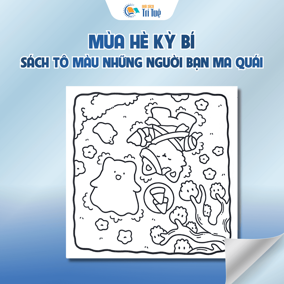 Mùa hè kỳ bí, sách tô màu những người bạn ma quái