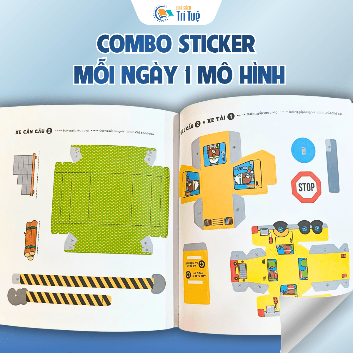 Combo Sticker mỗi ngày một mô hình ( 3 cuốn)