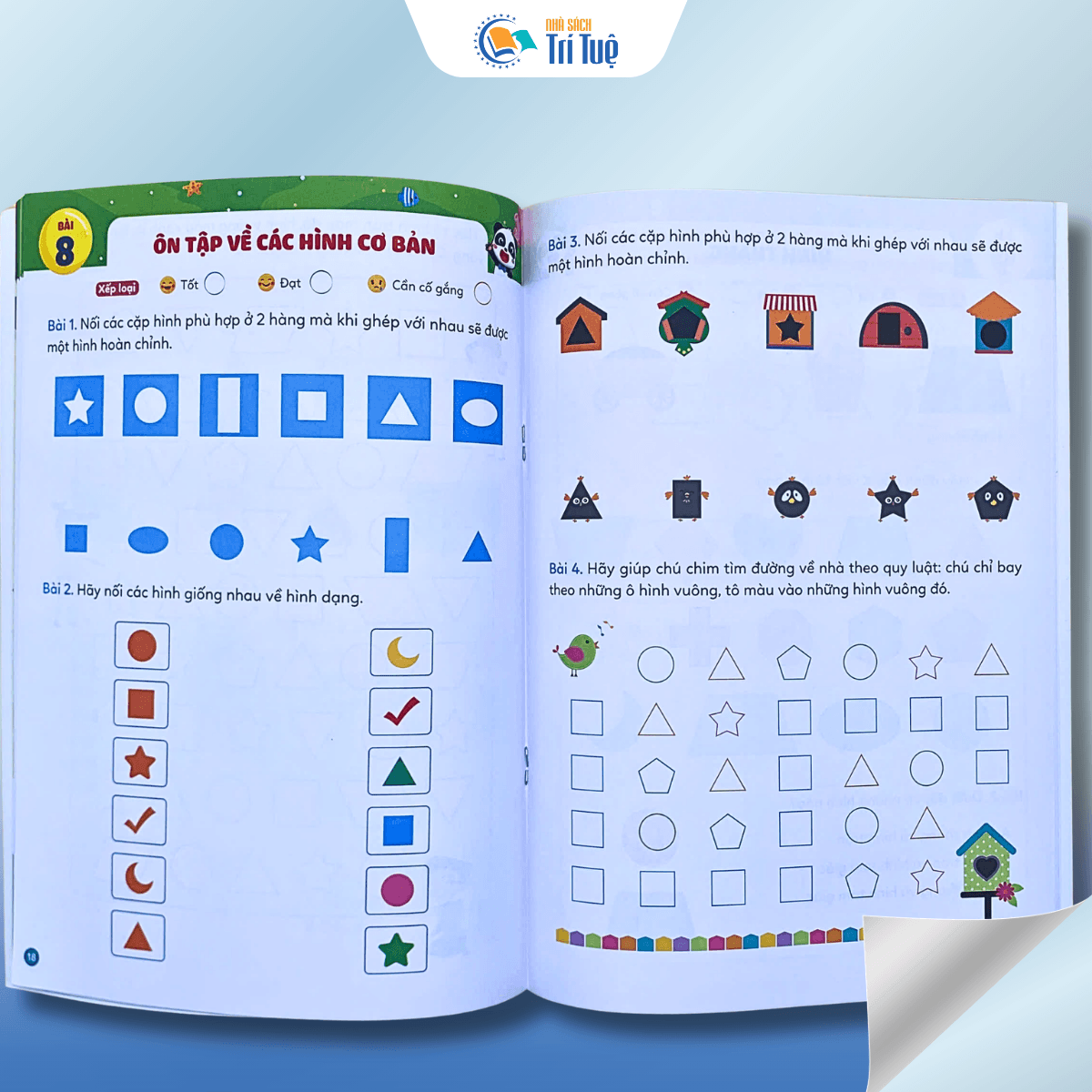 Phiếu Luyện Toán Tư Duy Cùng Gấu KiKi 2 - Làm Quen Với Hình Khối