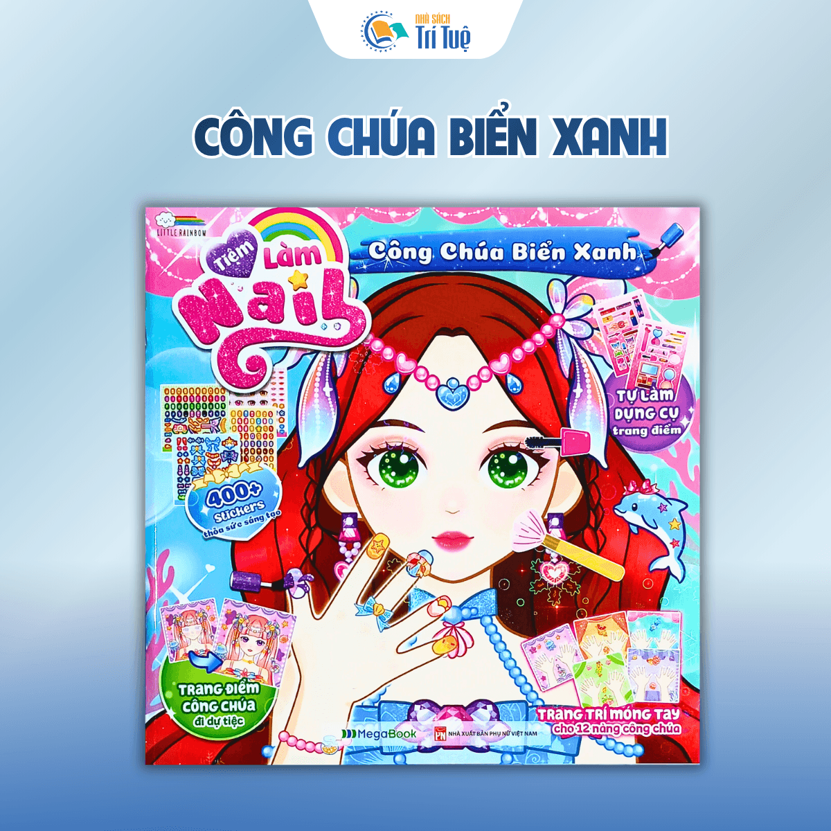 Bộ Dán sticker tiệm làm nails( 4 cuốn )