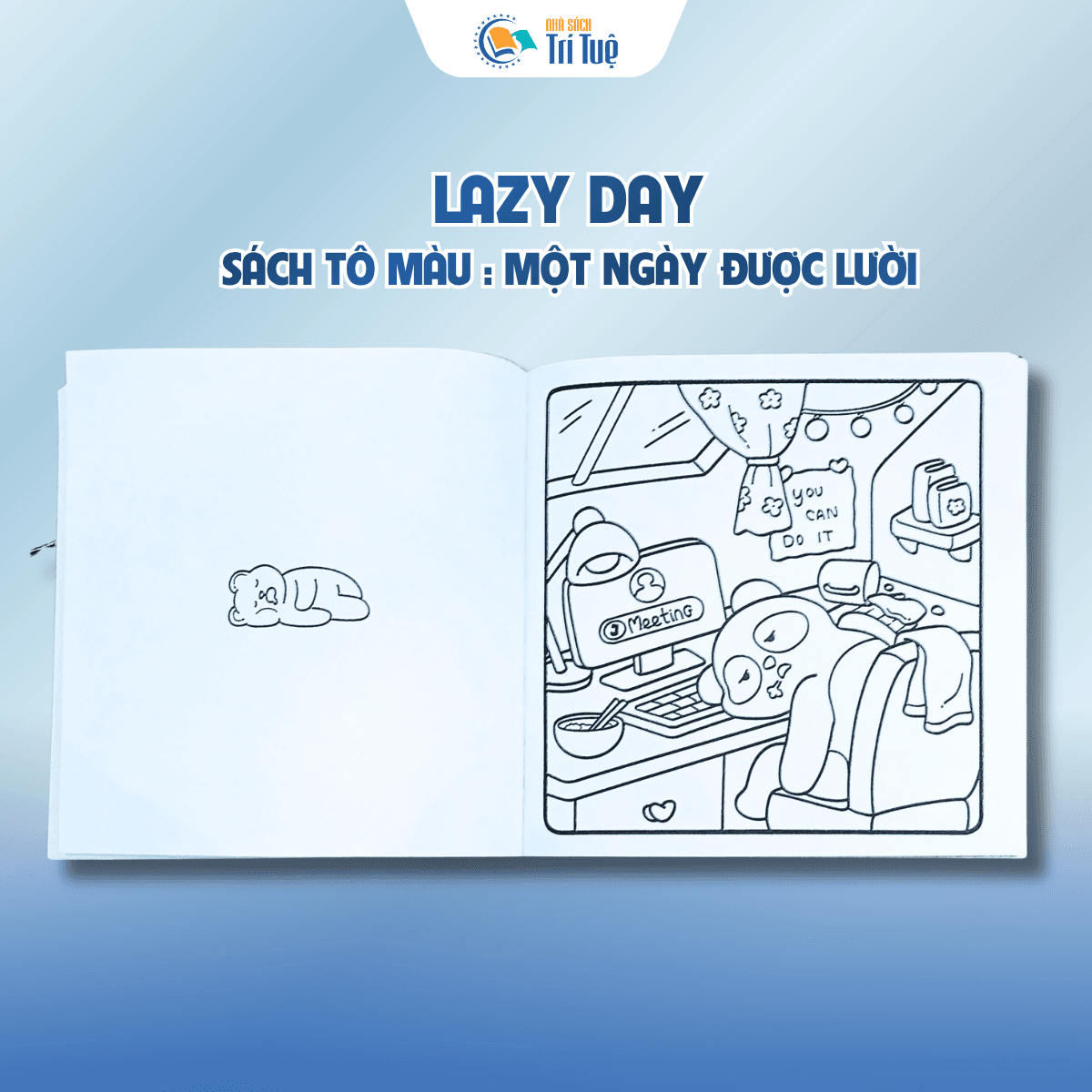 Lazy day Sách tô màu: Một ngày được lười