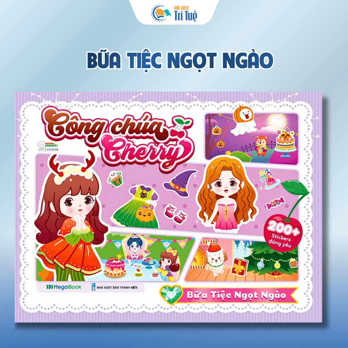 Combo sticker công chúa cherry (5 cuốn)
