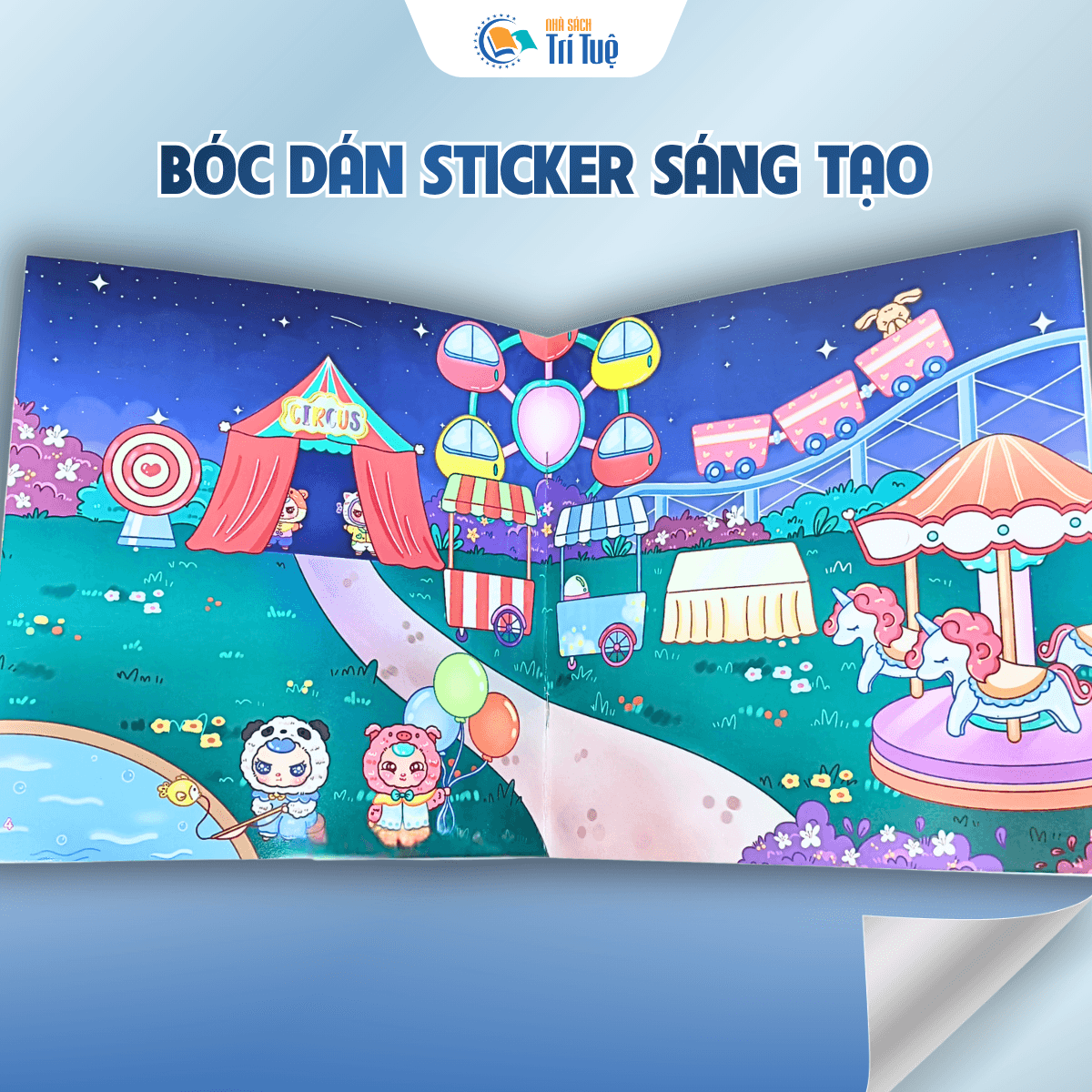 Combo Babythree - bóc dán sticker sáng tạo( 3 cuốn )