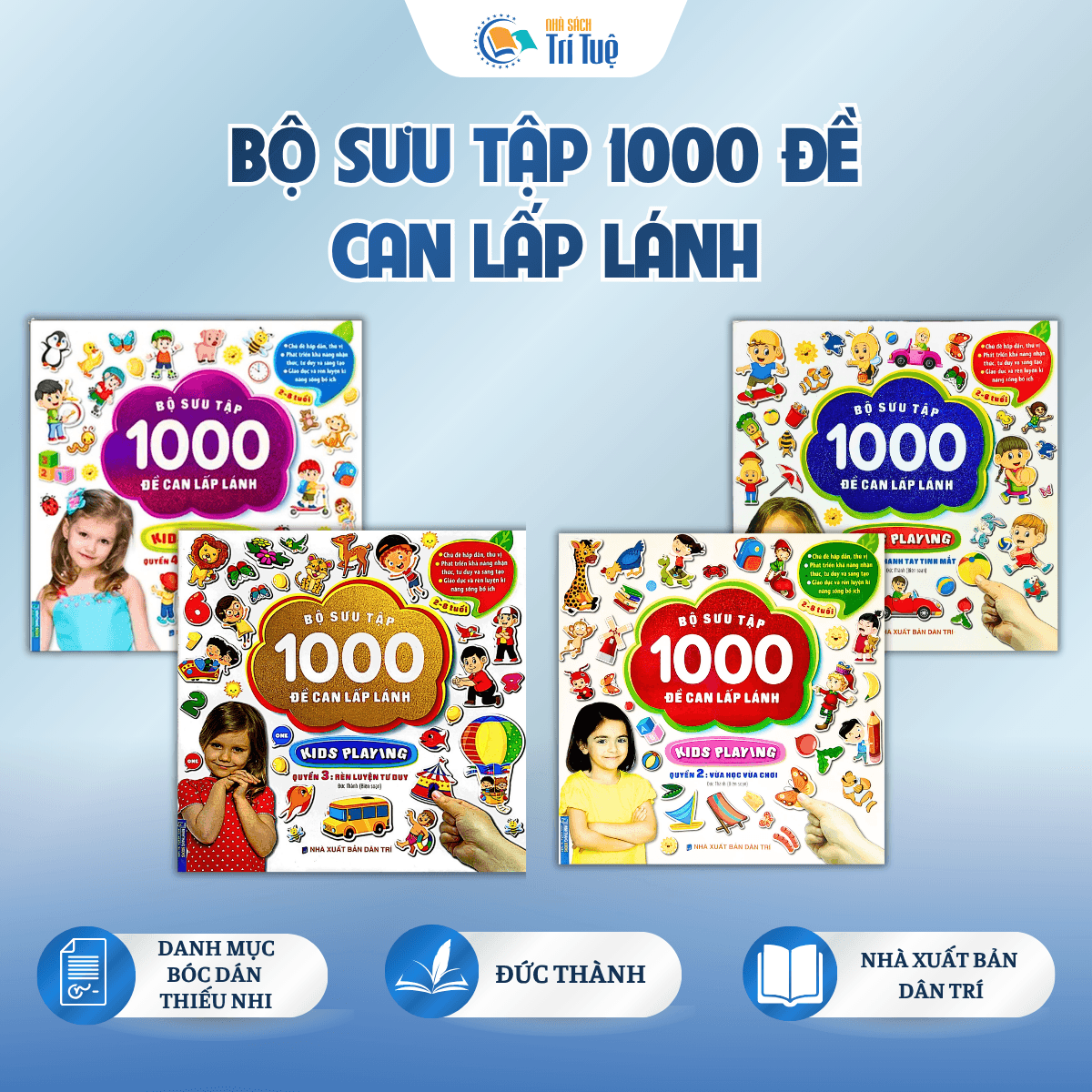 Bộ sưu tập 1000 đề can lấp lánh
( 4 cuốn )