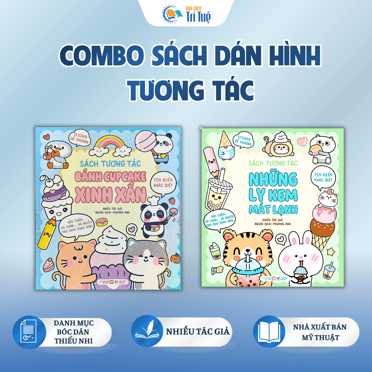 Combo Sách dán hình tương tác( 2 cuốn )