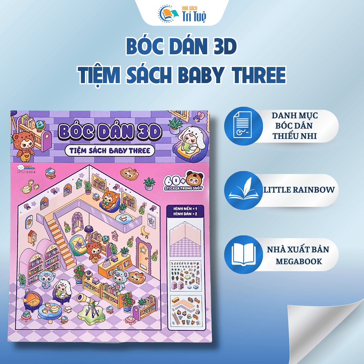 Bóc dán 3D - Tiệm sách baby three