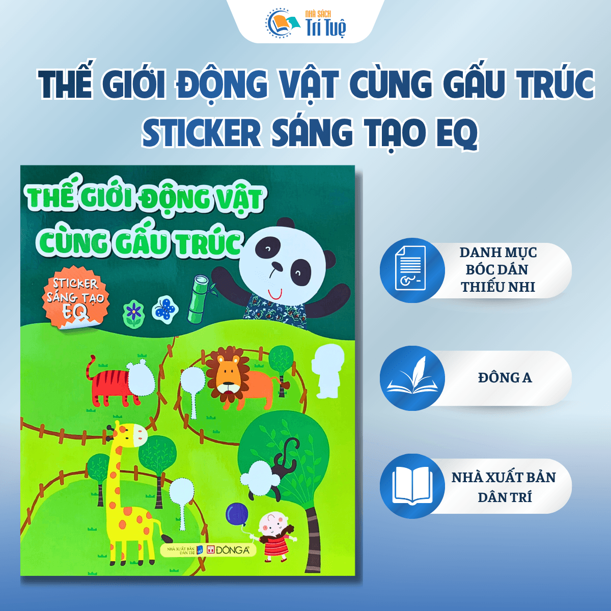 Thế Giới Động Vật Cùng Gấu Trúc- Sticker Sáng Tạo EQ