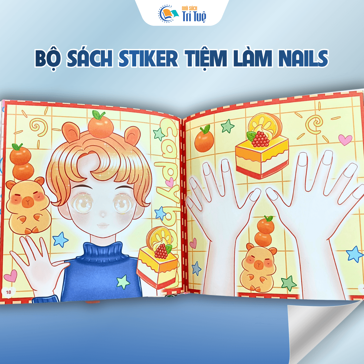Bộ Dán sticker tiệm làm nails( 4 cuốn )