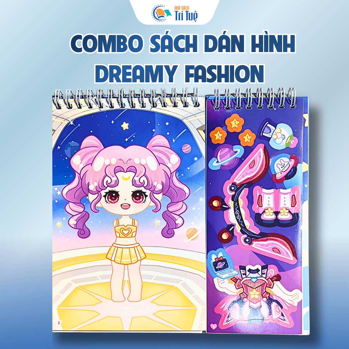 COMBO SÁCH DÁN HÌNH DREAMY FASHION
( 2 cuốn )