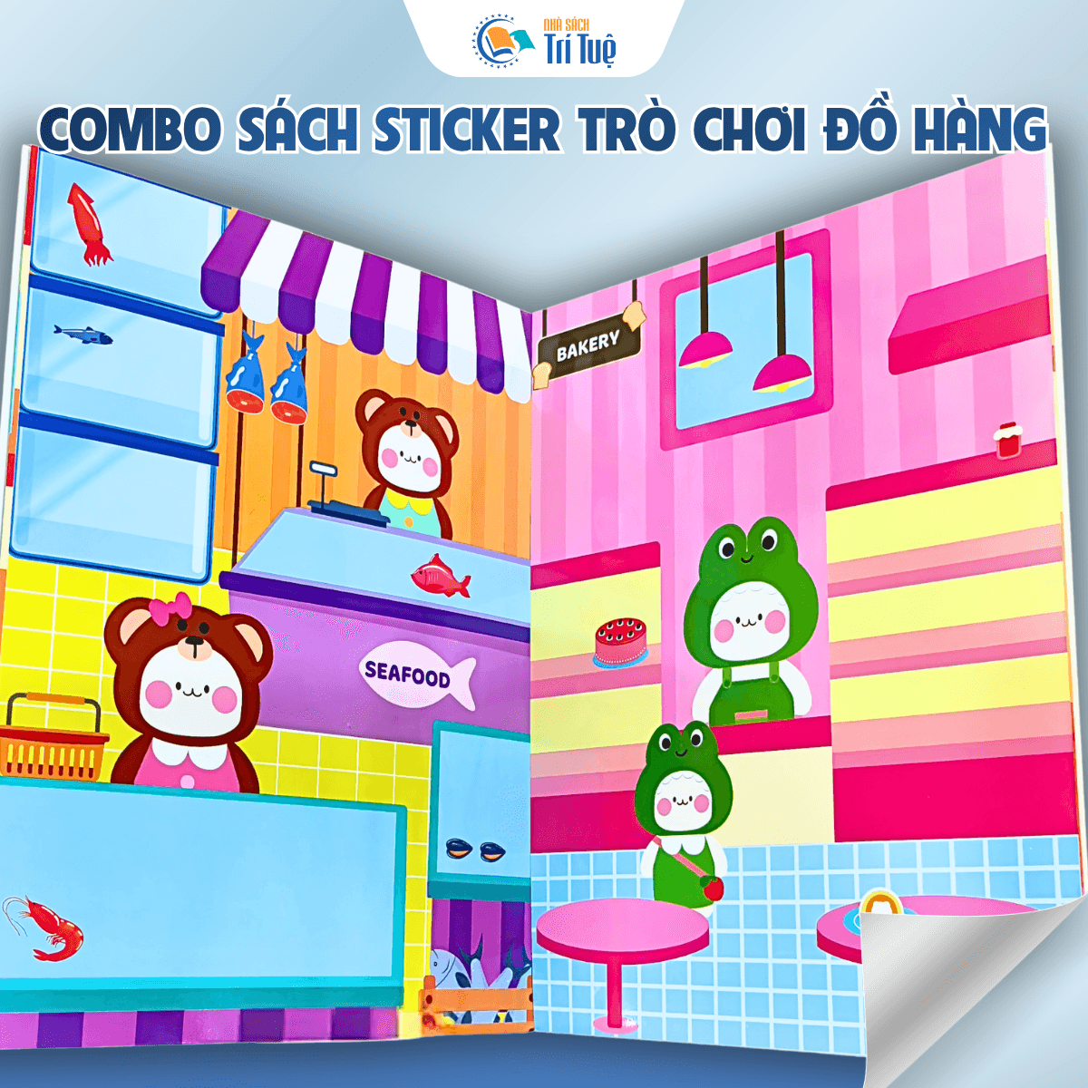 Combo Sách sticker trò chơi đồ hàng( 5 cuốn )