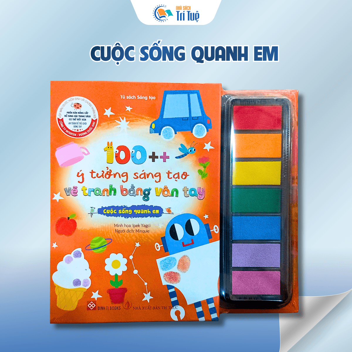 Bộ 100++ Ý Tưởng Sáng Tạo Vẽ Tranh Bằng Vân Tay
(4 quyển)