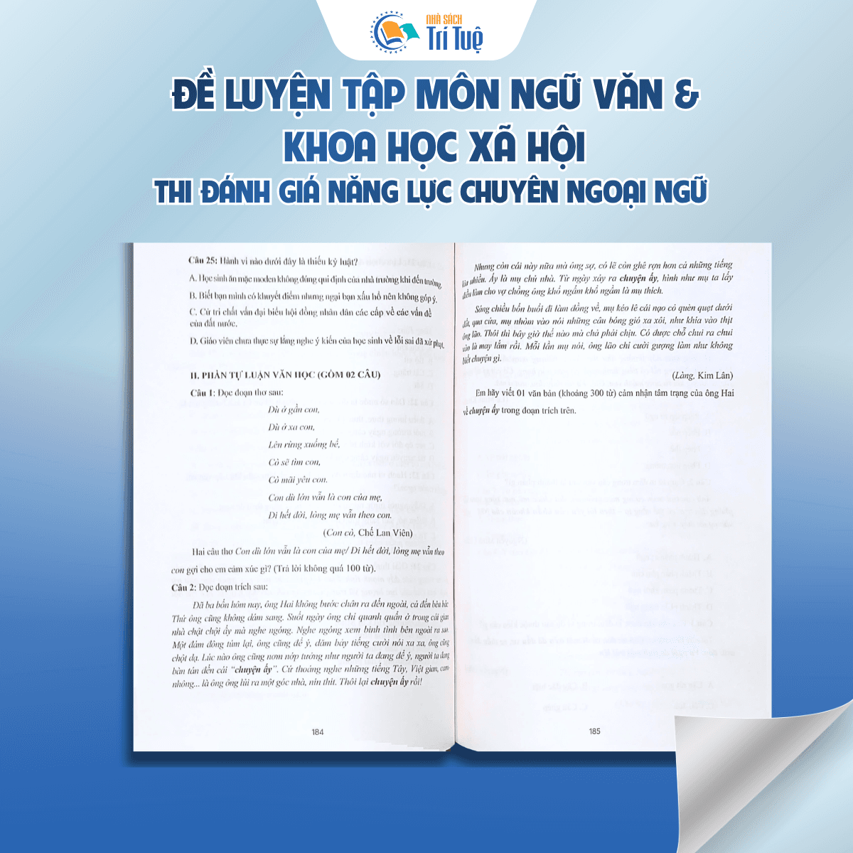 Đề luyện tập môn Ngữ Văn và Khoa học xã hội - Thi đánh giá năng lực vào lớp 10 chuyên ngoại ngữ