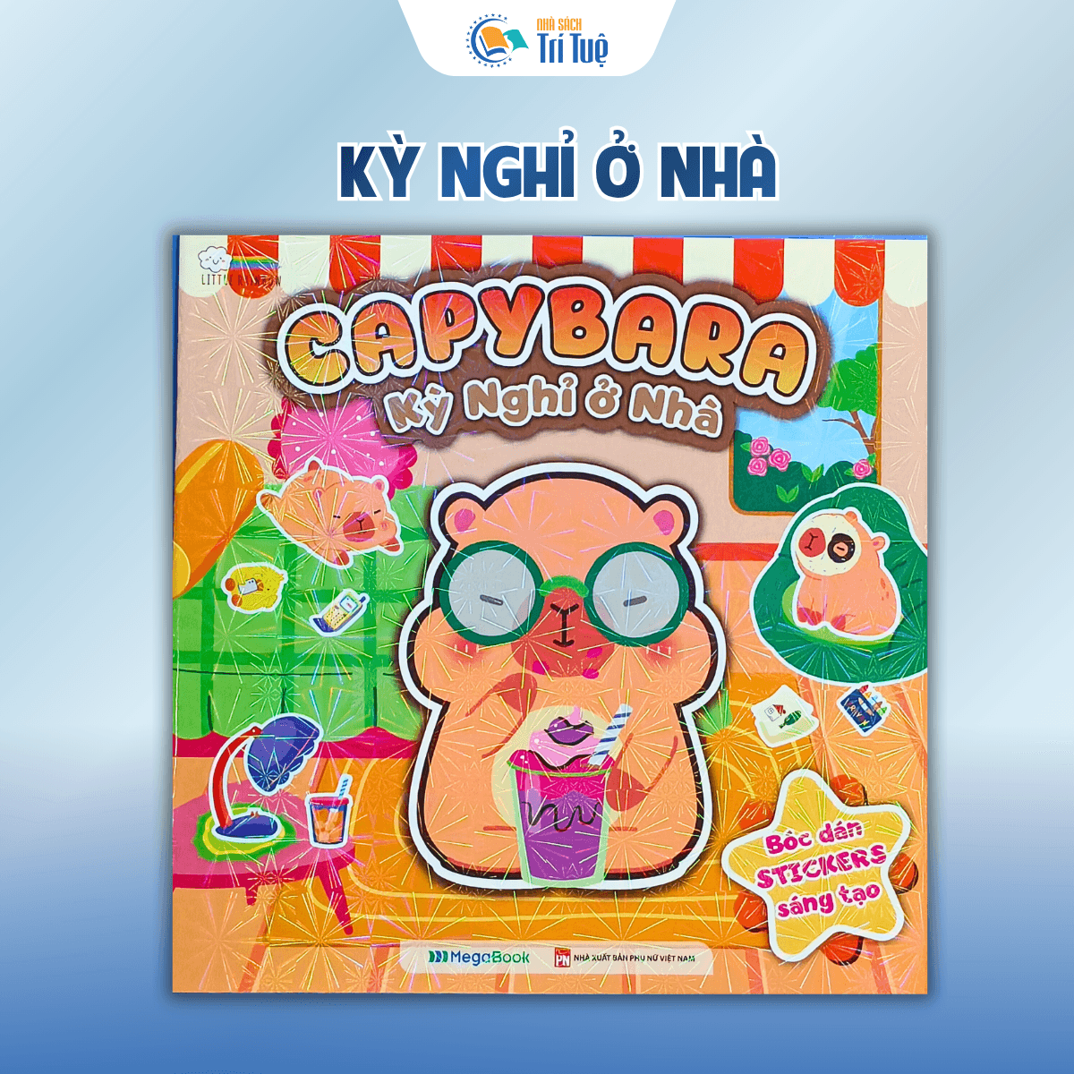 Bộ Sách Capybara - Bộ dán sticker sáng tạo( 4 cuốn )
