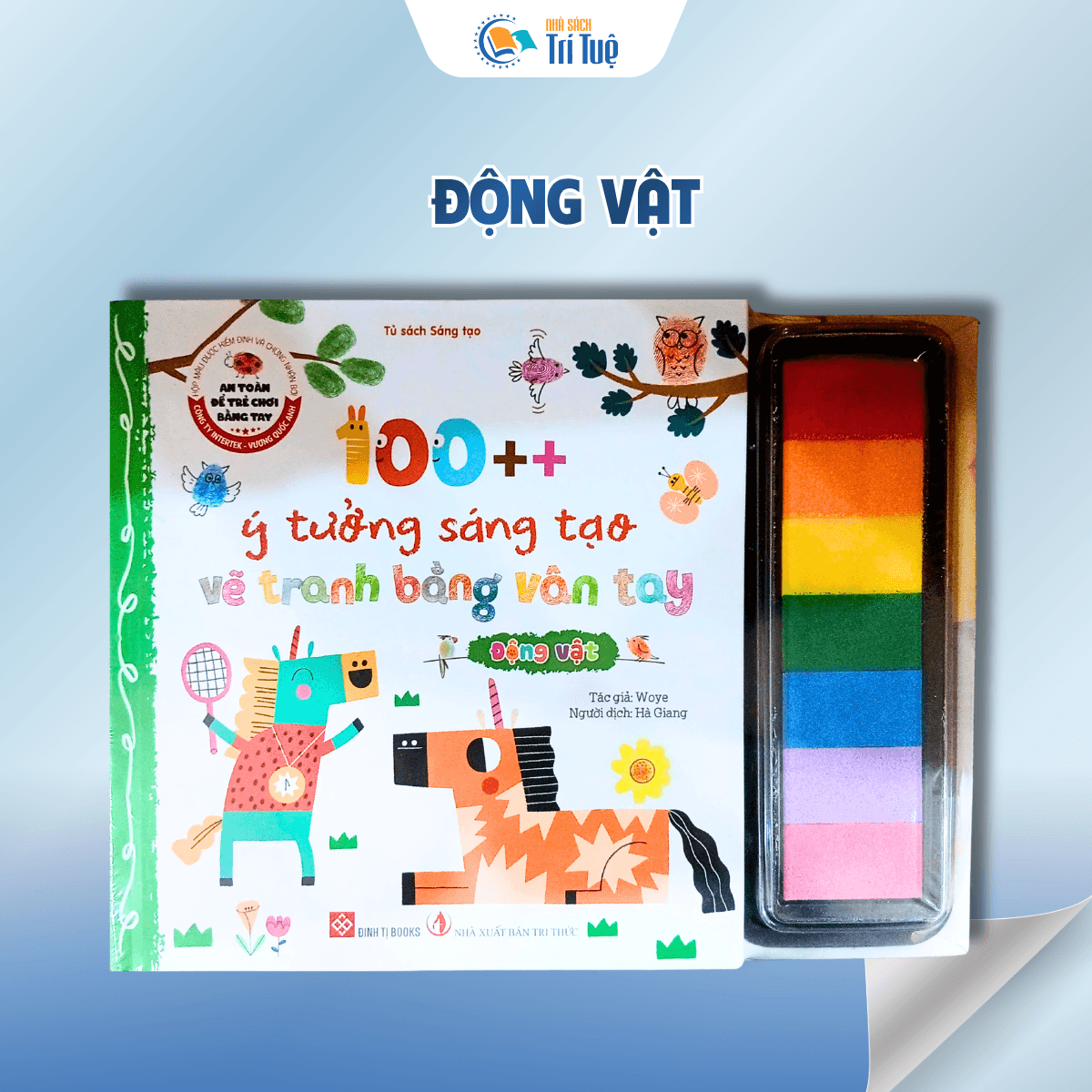 Bộ 100++ Ý Tưởng Sáng Tạo Vẽ Tranh Bằng Vân Tay
( 2 quyển)