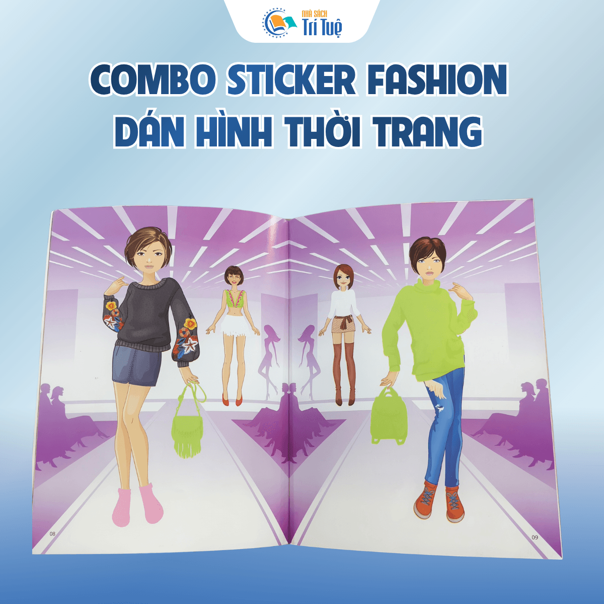 Combo Sticker fashion - dán hình thời trang( 5 cuốn )