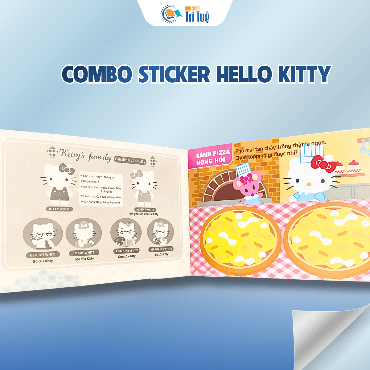 Combo sticker Hello Kitty ( 2 cuốn)