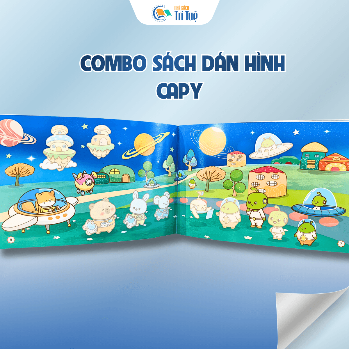 Combo sách dán hình capy (4 cuốn)
