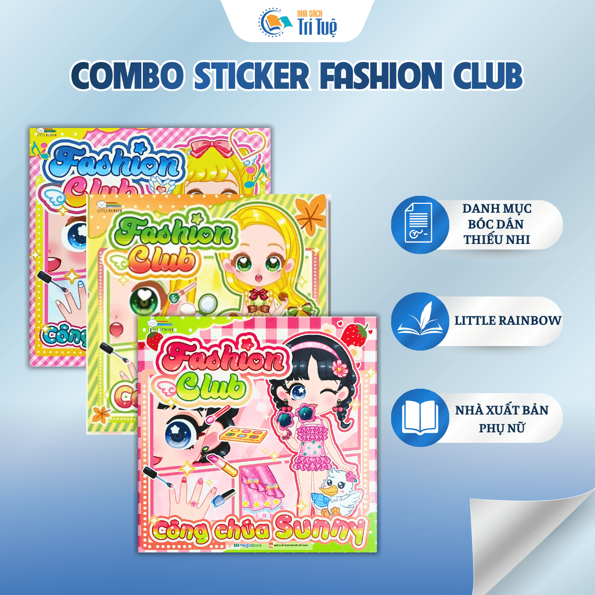 Combo Sticker fashion club ( 3 cuốn )