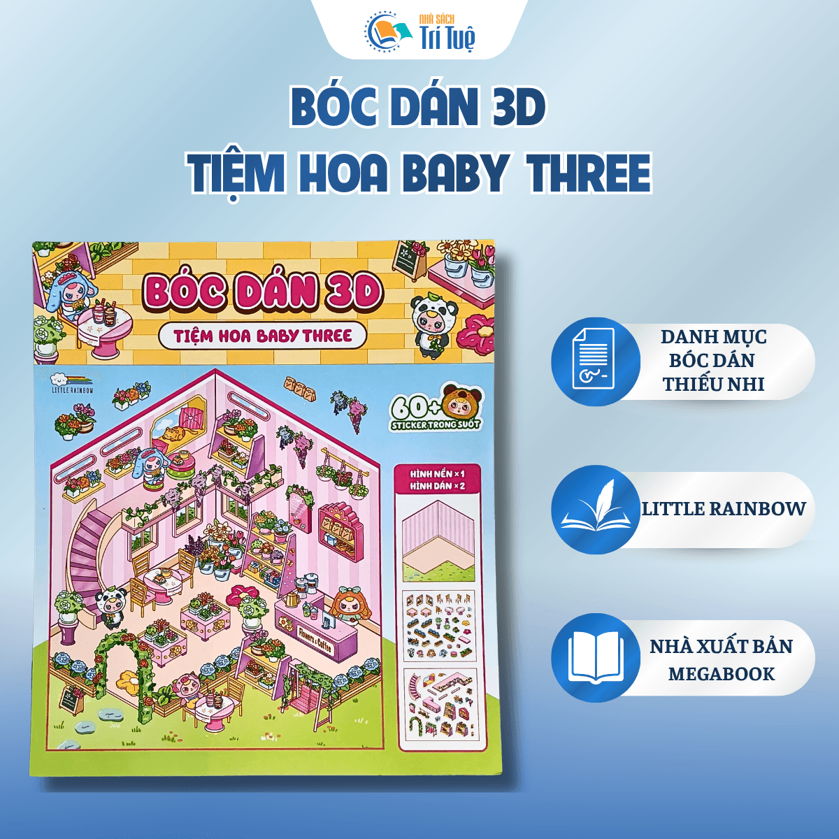 Bóc dán 3D - Tiệm hoa baby three